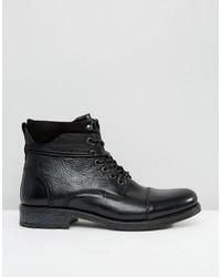 Bottes en cuir noires Aldo