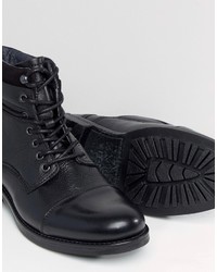 Bottes en cuir noires Aldo