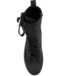 Bottes en cuir noires Ann Demeulemeester