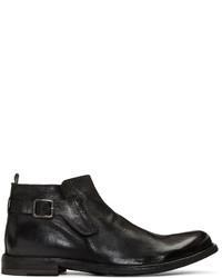 Bottes en cuir noires Officine Creative