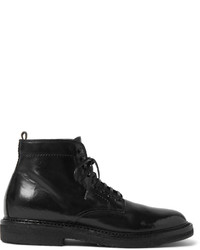 Bottes en cuir noires Officine Creative