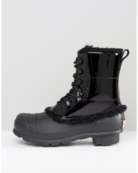 Bottes en cuir noires Hunter