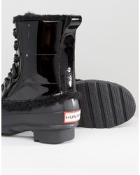 Bottes en cuir noires Hunter