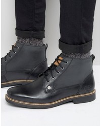 Bottes en cuir noires Original Penguin