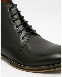 Bottes en cuir noires Frank Wright