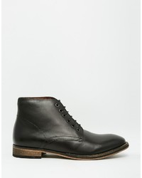 Bottes en cuir noires Frank Wright