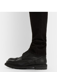 Bottes en cuir noires Givenchy