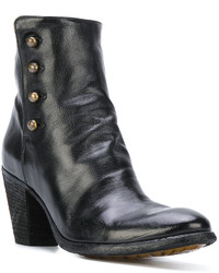 Bottes en cuir noires Officine Creative