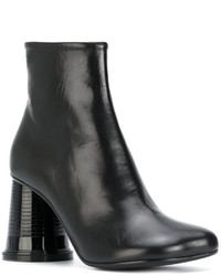 Bottes en cuir noires MM6 MAISON MARGIELA