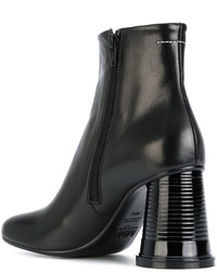 Bottes en cuir noires MM6 MAISON MARGIELA