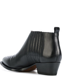 Bottes en cuir noires Buttero