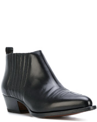 Bottes en cuir noires Buttero