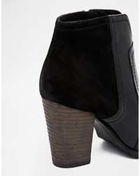 Bottes en cuir noires Dune