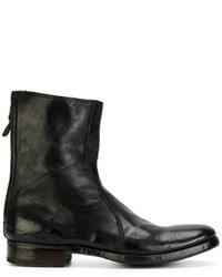 Bottes en cuir noires Premiata