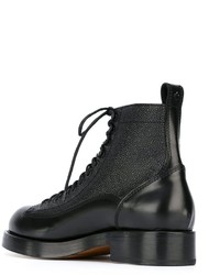 Bottes en cuir noires DSQUARED2