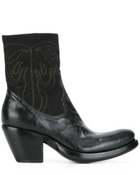 Bottes en cuir noires Rocco P.