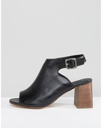 Bottes en cuir noires Asos