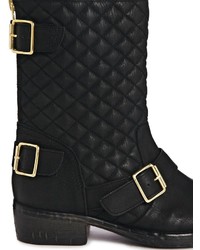 Bottes en cuir noires Dune