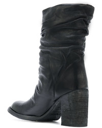 Bottes en cuir noires Officine Creative