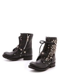 Bottes en cuir noires Ash