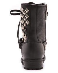 Bottes en cuir noires Ash