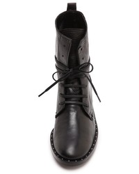 Bottes en cuir noires Freda