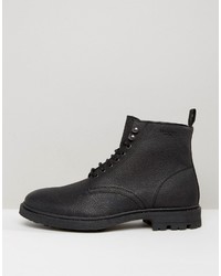 Bottes en cuir noires Religion