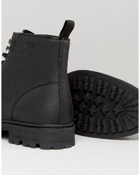 Bottes en cuir noires Religion