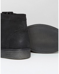 Bottes en cuir noires Selected