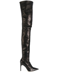 Bottes en cuir noires Sergio Rossi