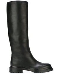 Bottes en cuir noires Sergio Rossi