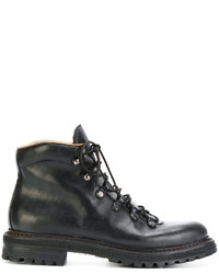 Bottes en cuir noires Silvano Sassetti