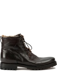 Bottes en cuir noires Silvano Sassetti