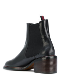 Bottes en cuir noires Robert Clergerie