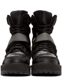 Bottes en cuir noires Hood by Air