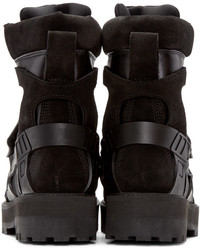 Bottes en cuir noires Hood by Air