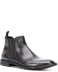 Bottes en cuir noires Officine Creative