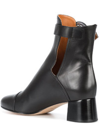 Bottes en cuir noires Derek Lam