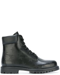 Bottes en cuir noires Valentino Garavani