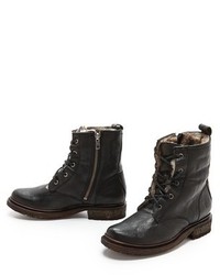 Bottes en cuir noires Frye