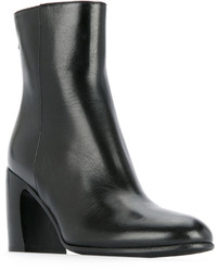 Bottes en cuir noires Ann Demeulemeester