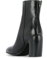 Bottes en cuir noires Ann Demeulemeester