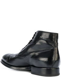 Bottes en cuir noires Officine Creative