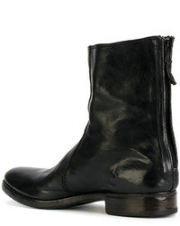 Bottes en cuir noires Premiata