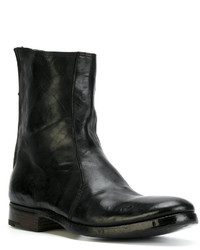 Bottes en cuir noires Premiata