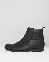 Bottes en cuir noires Zign Shoes