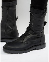 Bottes en cuir noires Zign Shoes