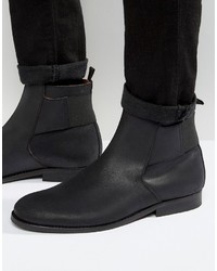 Bottes en cuir noires Zign Shoes