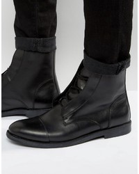 Bottes en cuir noires Zign Shoes