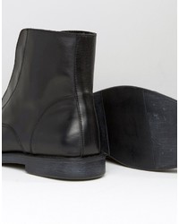 Bottes en cuir noires Zign Shoes